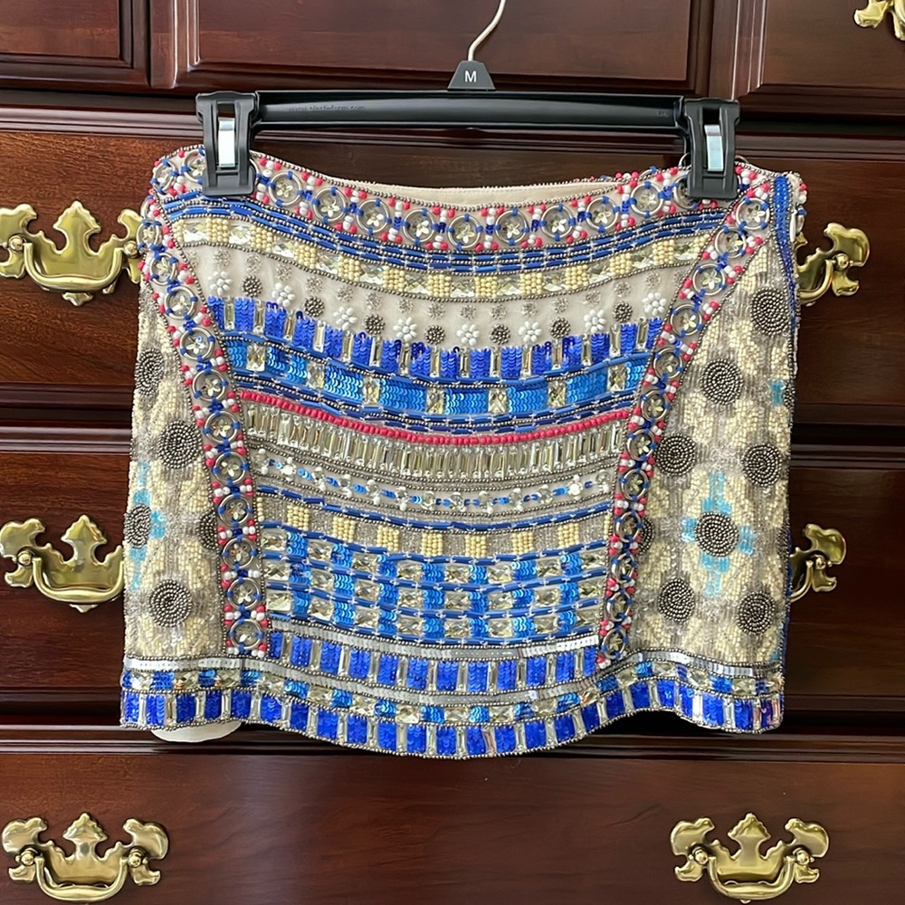 Parker bead and sequin skirt